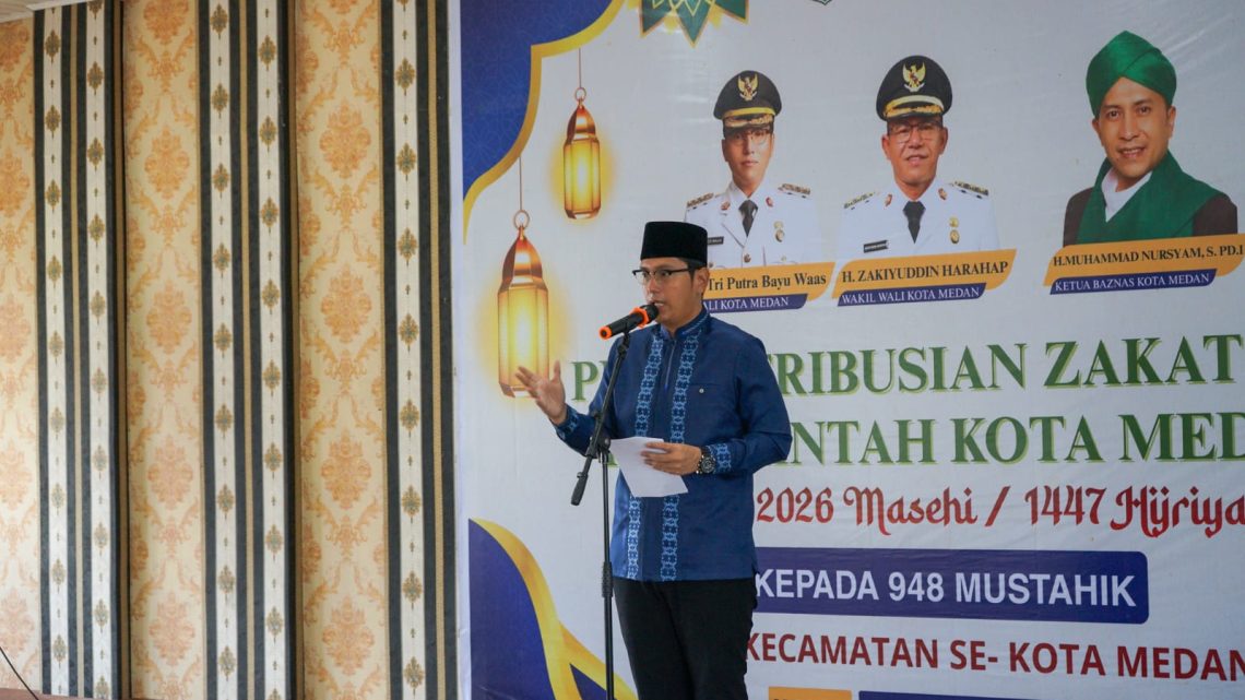 Wali Kota Medan Salurkan Zakat ASN Pemko Medan Kepada 948 Mustahik