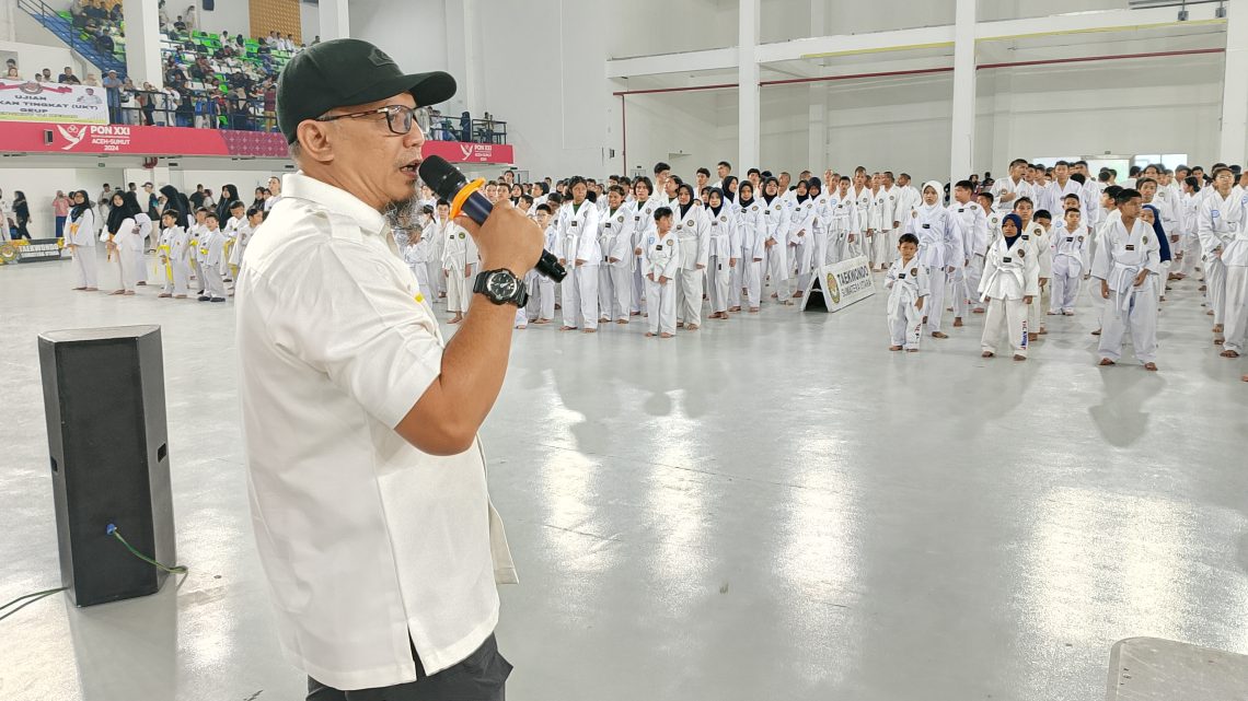 Pengkot Taekwondo Indonesia Kota Medan Gelar Ujian Kenaikan Tingkat