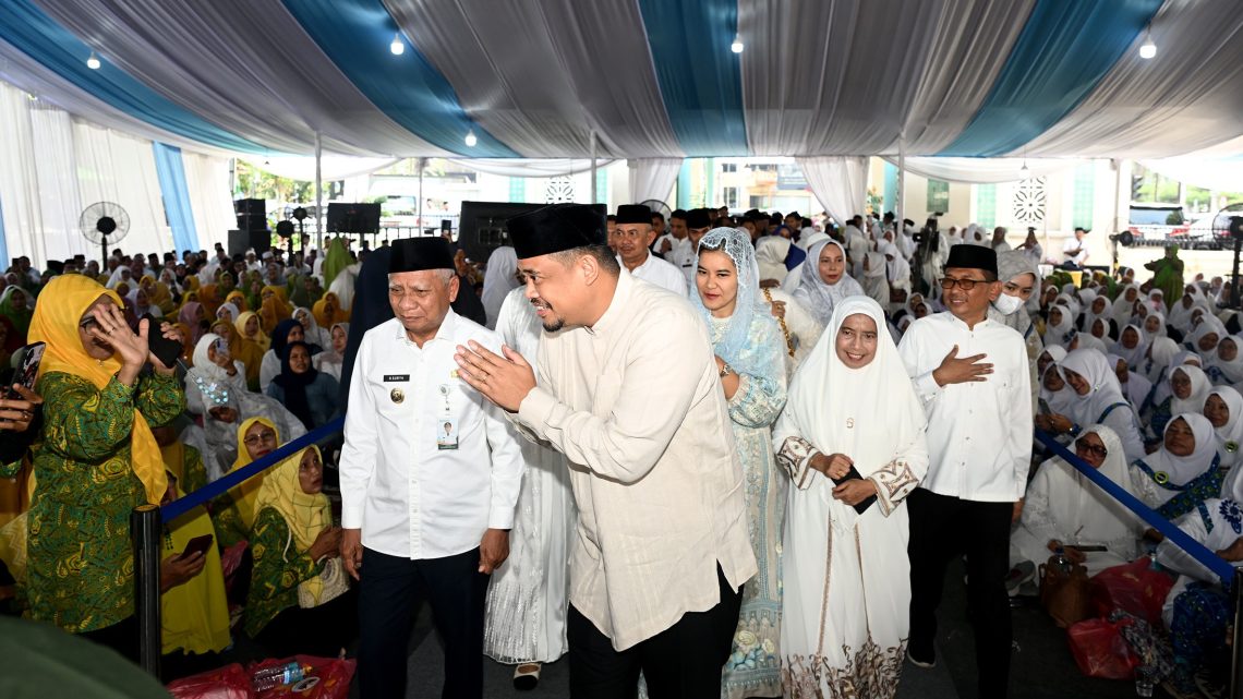 Pengajian Akbar Pemprov, Bobby Nasution Doakan Sumut Bebas Bencana dan Narkoba