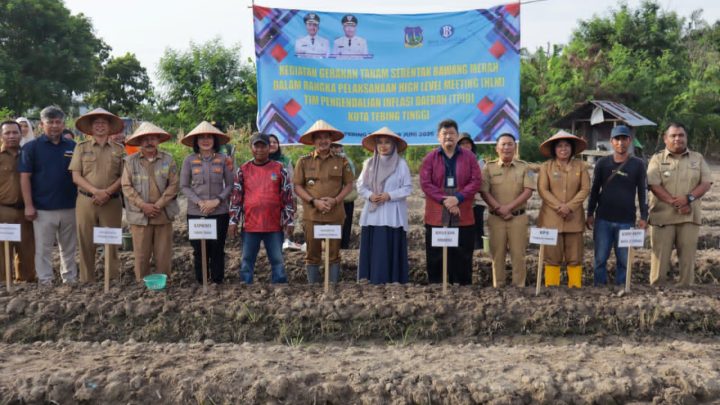 Wali Kota Tebing Tinggi Turun Tangan Langsung Pimpin Gerakan Tanam Bawang Merah di Kelurahan Mekar Sentosa