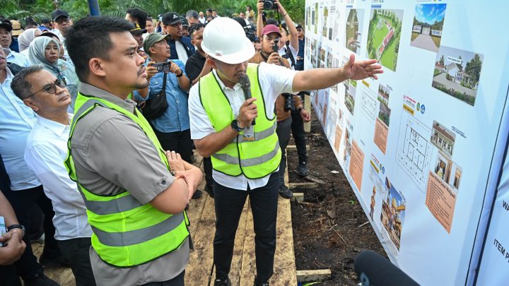 Bobby Nasution Mulai Bangun SMKN 1 Gido, Relokasi Sekolah Langganan Banjir ke Lokasi yang Lebih Layak