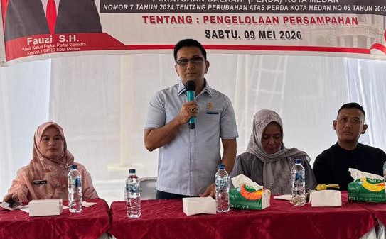 Fauzi Dorong Warga Jalan Air Bersih Medan Bentuk Bank Sampah