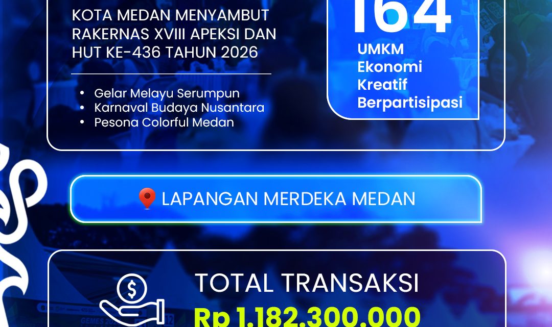 7 Hari Pesta Budaya di Lapangan Merdeka, UMKM Medan Raup Rp 1,18 Miliar