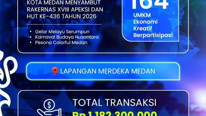 7 Hari Pesta Budaya di Lapangan Merdeka, UMKM Medan Raup Rp 1,18 Miliar