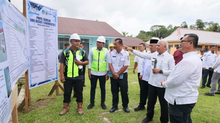 Wagub Sumut Tinjau Pembangunan SMKN 1 Gunungsitoli, Siswa Minta Program MBG Dilanjutkan
