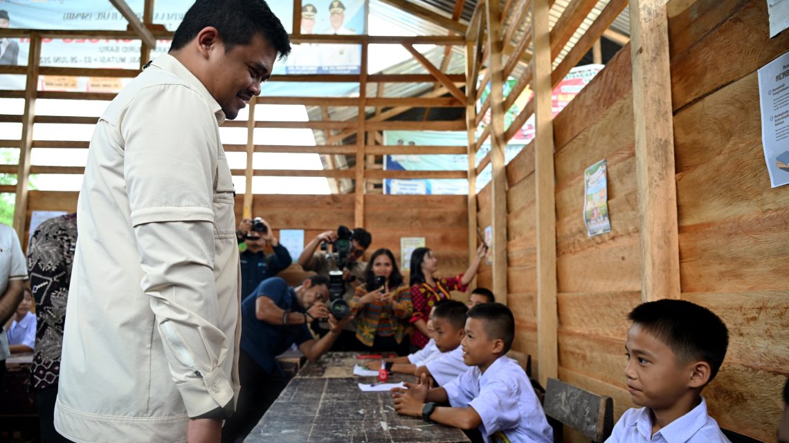 Gubernur Bobby Nasution Wujudkan Impian SMPN 4 Sitolu Ori Miliki Gedung Permanen