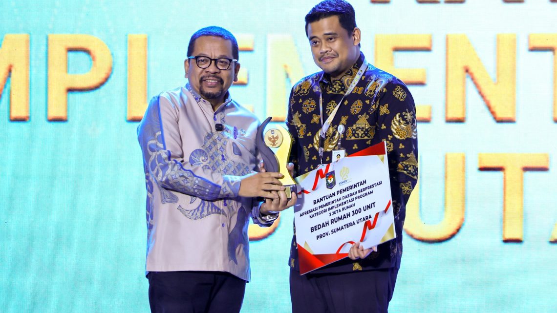 Bobby Nasution Terima Penghargaan, Sumut Terbaik I Implementasi Program 3 Juta Rumah