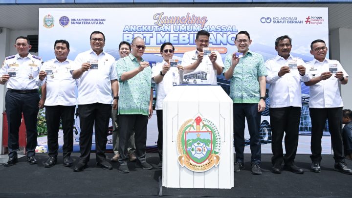 Gubsu Bobby Luncurkan BRT Mebidang, Siapkan Transportasi Terintegrasi dan Sekali Bayar