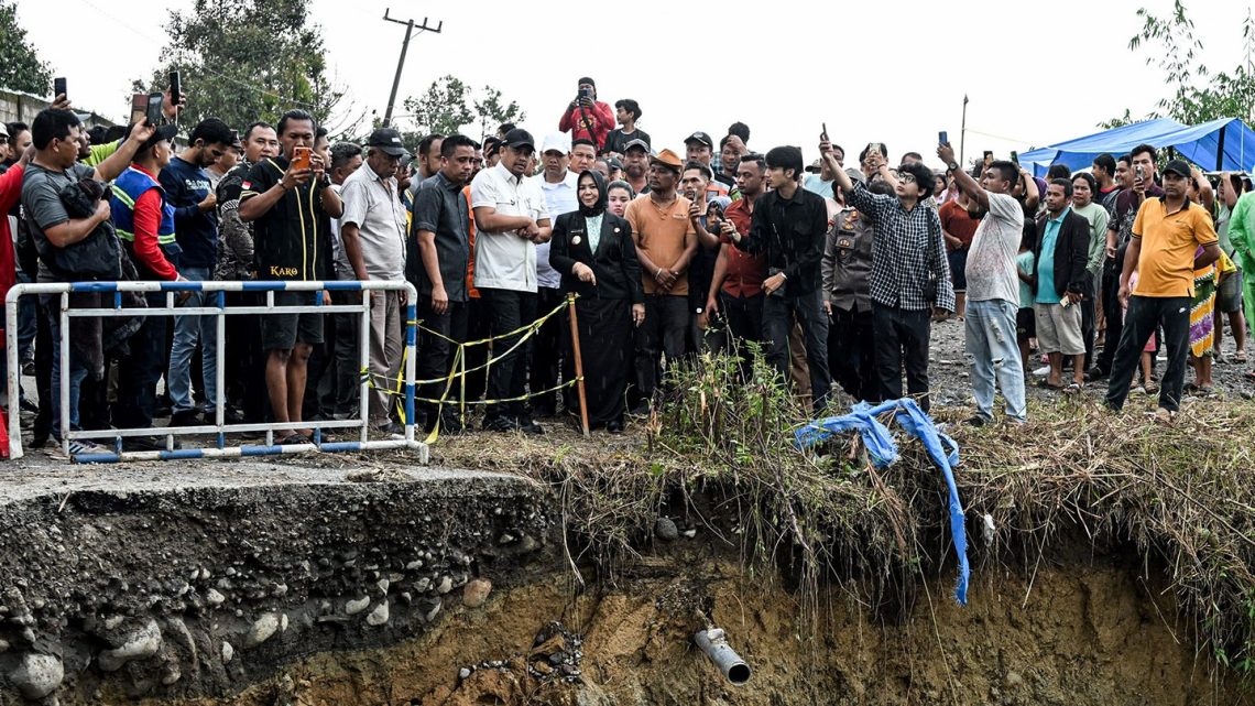 Gubernur Bobby Pastikan Jalan Longsor Pamah Semelir Diperbaiki Oktober 2026